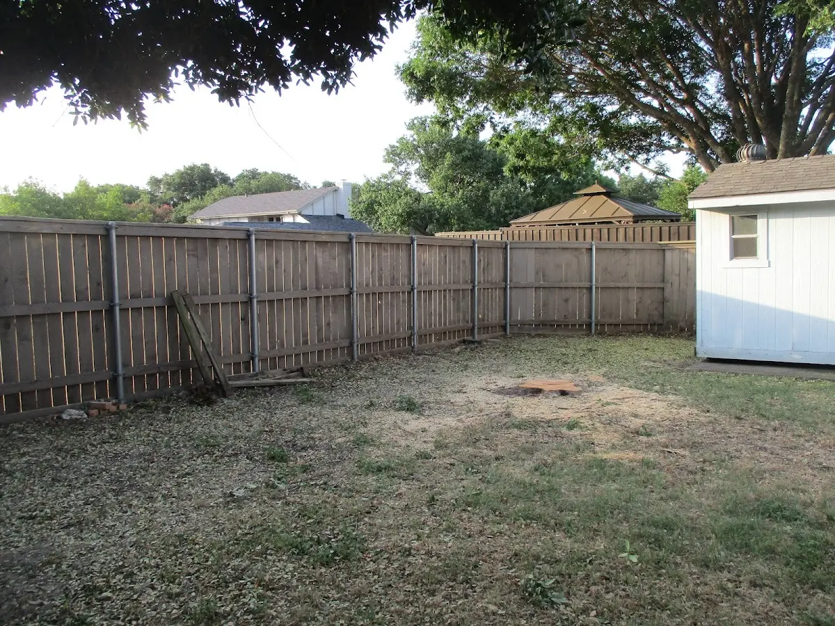 Cleared yard after professional tree removal in Nanty Glo